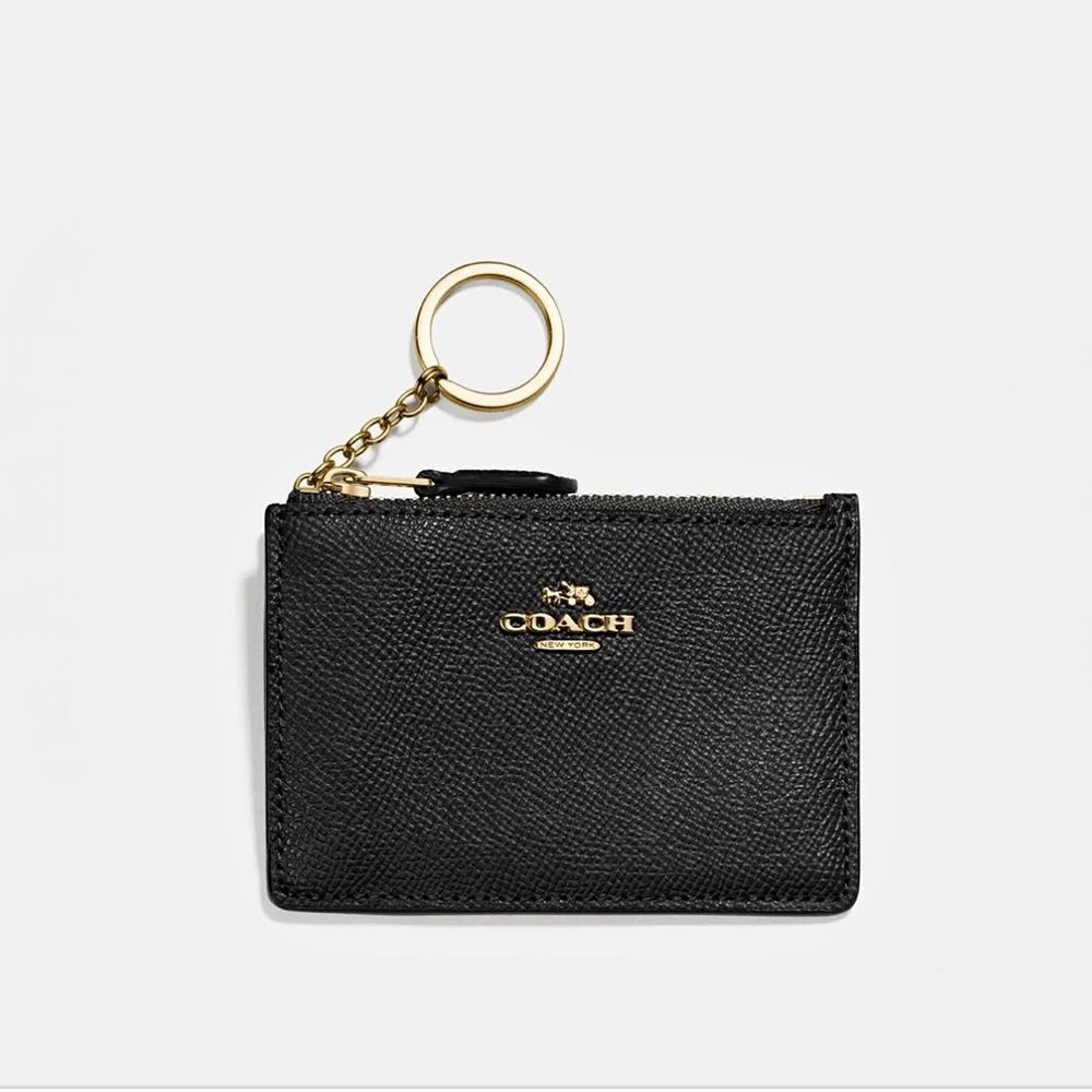 Coach - Black Mini Skinny ID Wallet